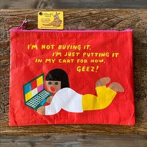 💛Blue Q♥️Cute Cosmetic Bag